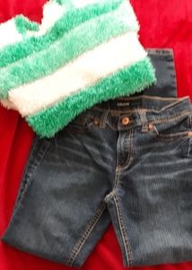 Jean and shirt set.